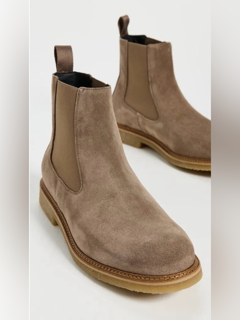 Men’s BOSS Kope Suede Chelsea Boots Hugo Boss Size EU 41 US 8 Quiet Luxury